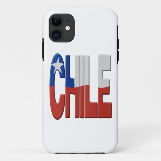 Capa Para iPhone 11 bandeira chilena (Verso)