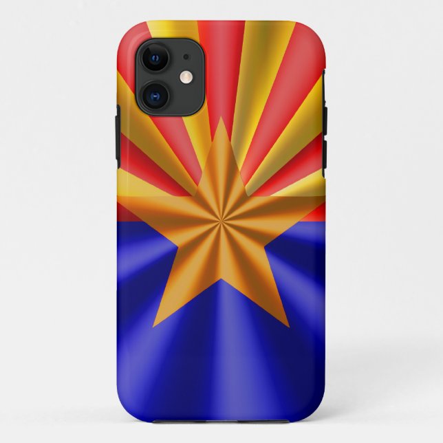 Capa Para iPhone 11 Bandeira da Arizona (Verso)