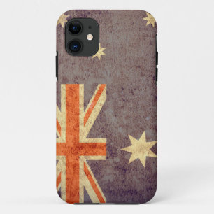 Capa Para iPhone 11 Bandeira da Austrália - Grunge