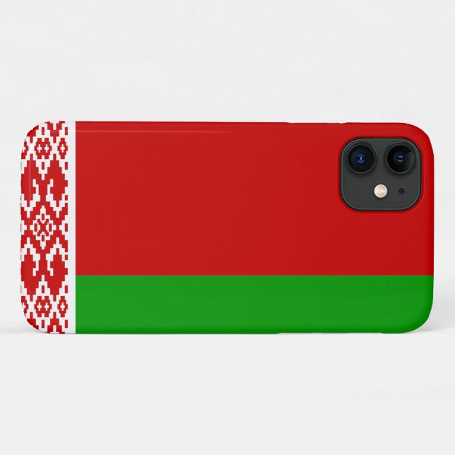 Capa Para iPhone 11 Bandeira da Bielorrússia (Verso (horizontal))