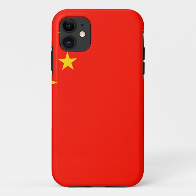 Capa Para iPhone 11 Bandeira da China - Alta Qualidade (Verso)