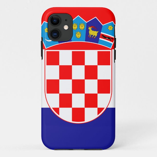 Capa Para iPhone 11 Bandeira da Croácia (Verso)