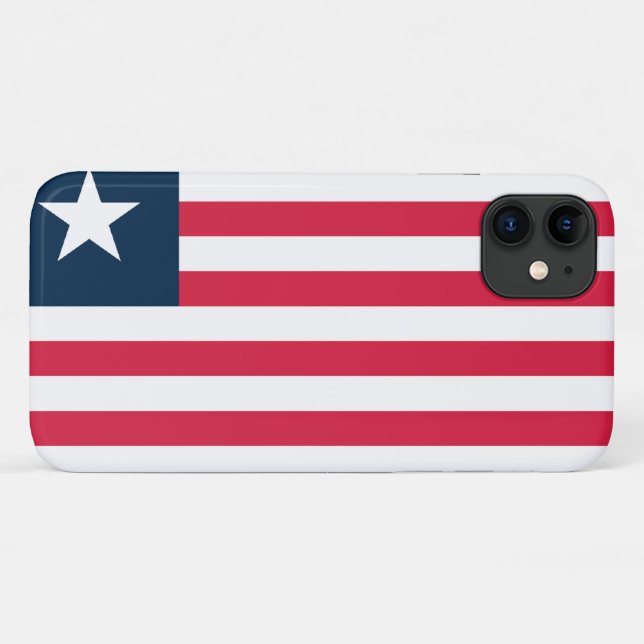 Capa Para iPhone 11 Bandeira da Libéria (Verso (horizontal))