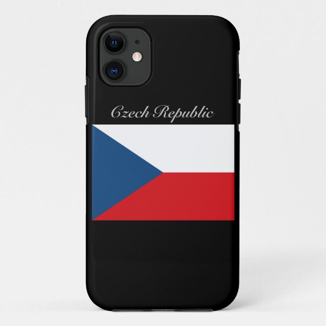 Capa Para iPhone 11 Bandeira da República Checa - República Checa (Verso)