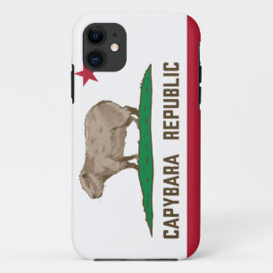 Capa Para iPhone 11 Bandeira da República de Capybara