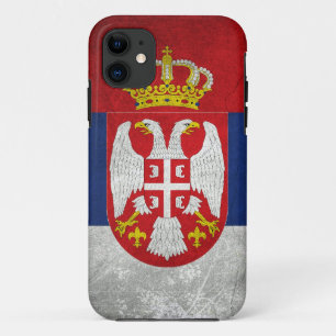 Capa Para iPhone 11 Bandeira da Sérvia