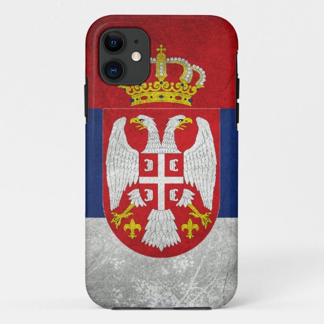 Capa Para iPhone 11 Bandeira da Sérvia (Verso)