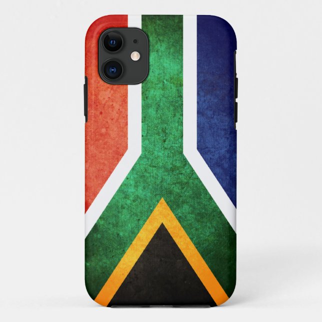 Capa Para iPhone 11 Bandeira de África do Sul (Verso)