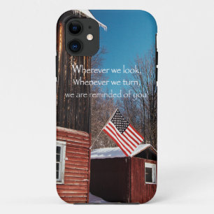 Capa Para iPhone 11 Bandeira de Celeiro Lembranças Patrióticas por Tod