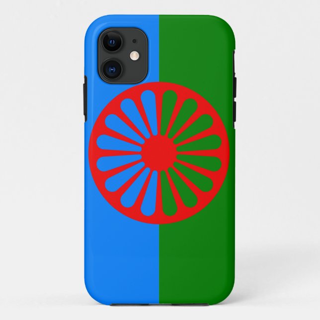 Capa Para iPhone 11 Bandeira de cigana oficial da Romênia (Verso)