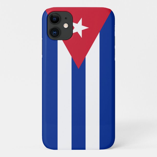 Capa Para iPhone 11 Bandeira de Cuba (Verso)