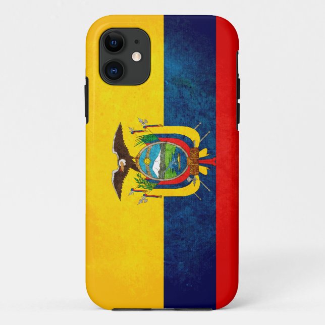Capa Para iPhone 11 Bandeira de Equador (Verso)
