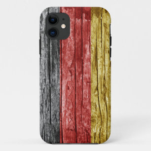 Capa Para iPhone 11 Bandeira de madeira alemã