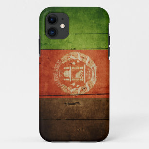 Capa Para iPhone 11 Bandeira de madeira de Afeganistão; Afegão