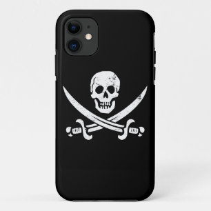 Capa Para iPhone 11 Bandeira de pirata Roger alegre de John Rackham