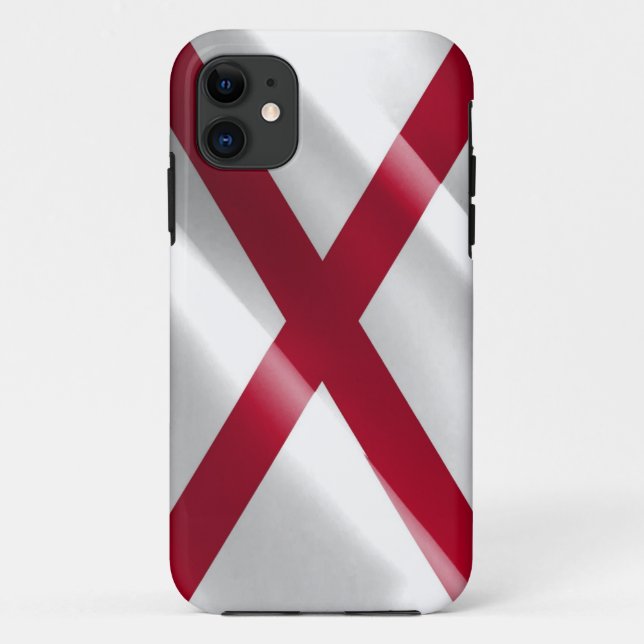 Capa Para iPhone 11 Bandeira do Alabama - (Verso)