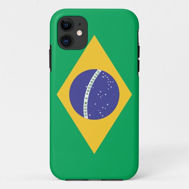 Capa Para iPhone 11 bandeira do Brasil (Verso)