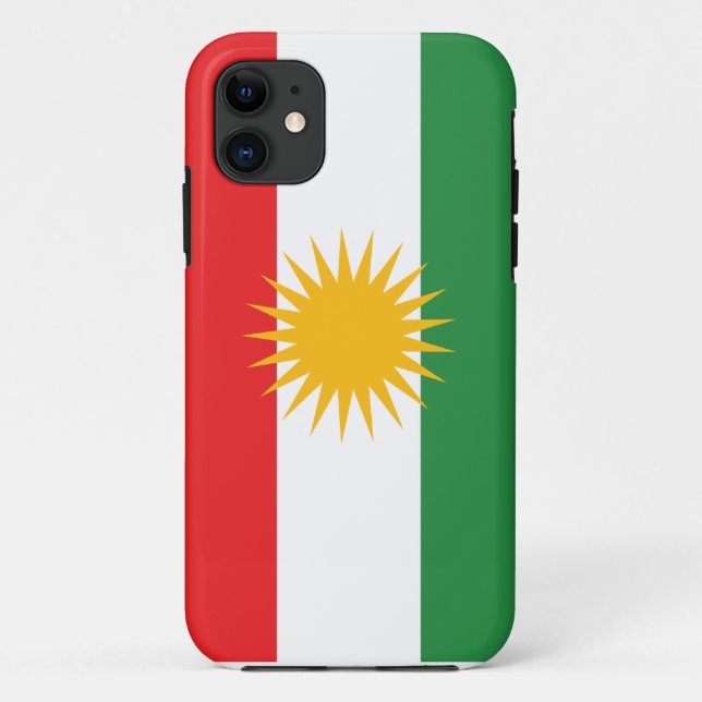 Capa Para iPhone 11 Bandeira do Curdistão (Verso)