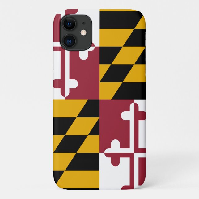 Capa Para iPhone 11 Bandeira do Estado de Maryland (Verso)