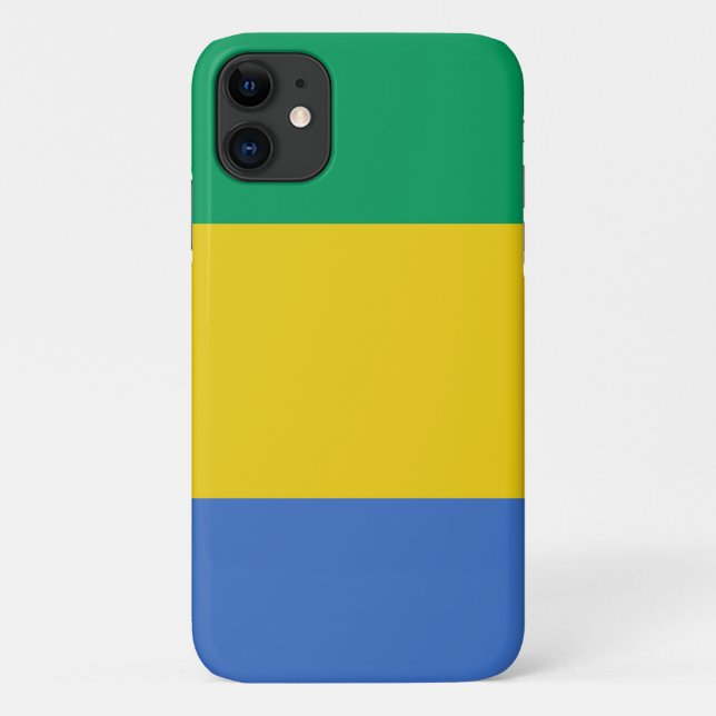 Capa Para iPhone 11 Bandeira do Gabão (Verso)