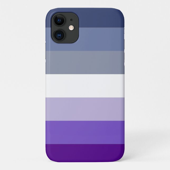 Capa Para iPhone 11 Bandeira do Orgulho Lésbico Masculino (Verso)