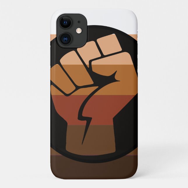 Capa Para iPhone 11 Bandeira do Orgulho POC (Verso)