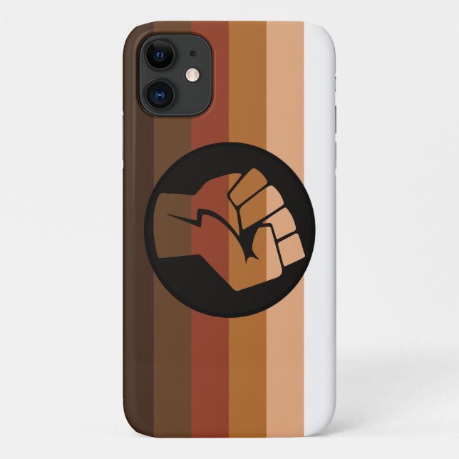 Capa Para iPhone 11 Bandeira do Orgulho POC (Verso)