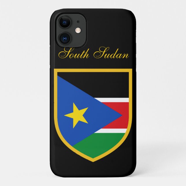 Capa Para iPhone 11 Bandeira do Sudão do Sul (Verso)