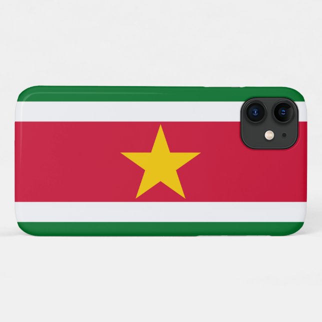 Capa Para iPhone 11 Bandeira do Suriname (Verso (horizontal))