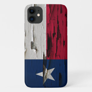 Capa Para iPhone 11 Bandeira do Texas Paint Peel Look