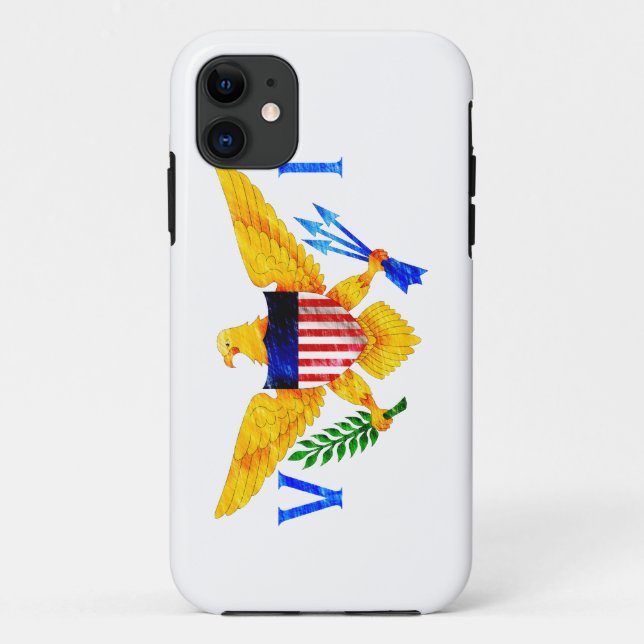 CAPA PARA iPhone 11 BANDEIRA DOS E.U. VIRGIN ISLANDS (Verso)