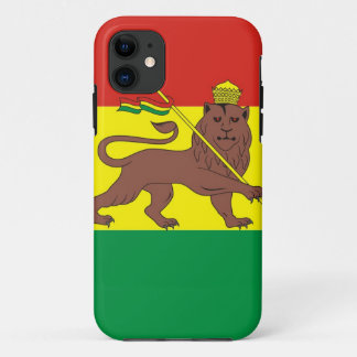 Capa Para iPhone 11 Bandeira etíope velha com o leão de Judah