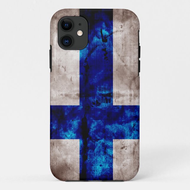 Capa Para iPhone 11 Bandeira finlandesa (Verso)
