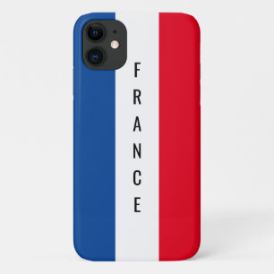 Capa Para iPhone 11 Bandeira francesa do nome personalizado francês