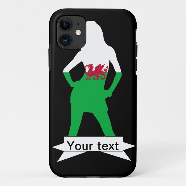 Capa Para iPhone 11 Bandeira galesa (Verso)