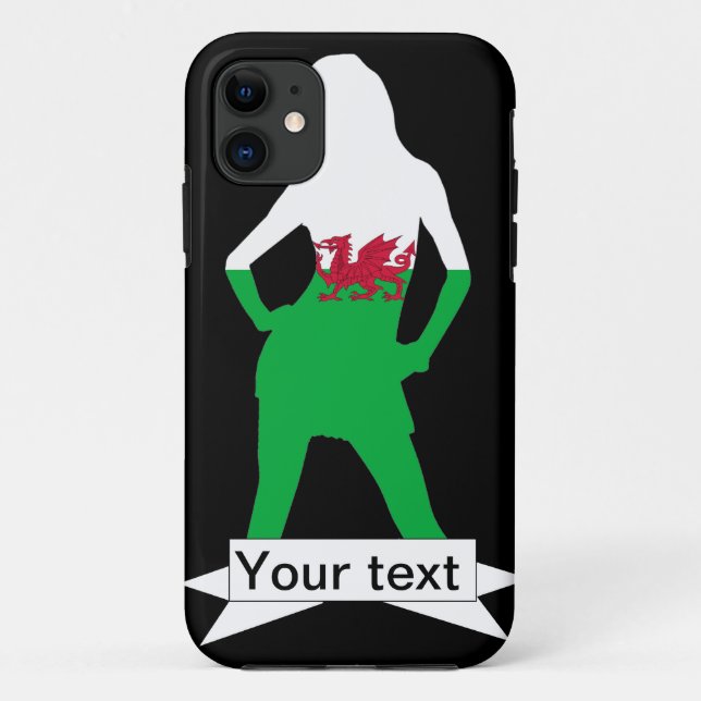 Capa Para iPhone 11 Bandeira galesa (Verso)