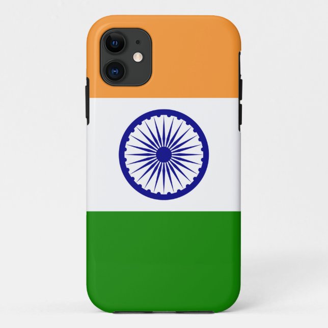 Capa Para iPhone 11 Bandeira Indiana - Imagem de Alta Qualidade (Verso)