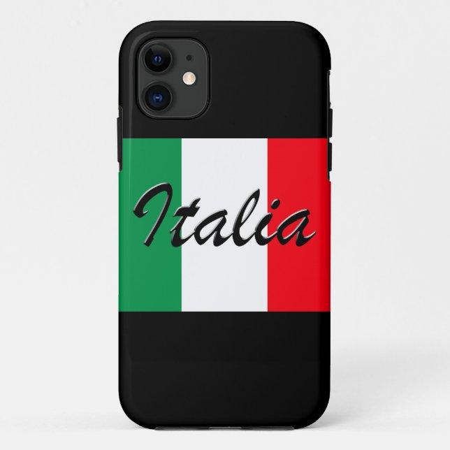 Capa Para iPhone 11 Bandeira Italia - Alta Qualidade (Verso)