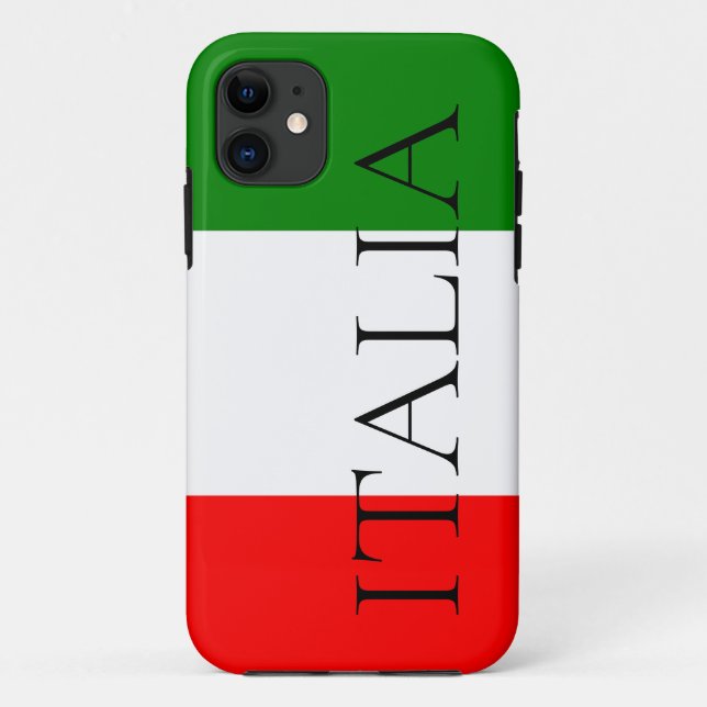 Capa Para iPhone 11 Bandeira italiana Large ITALIA (Verso)