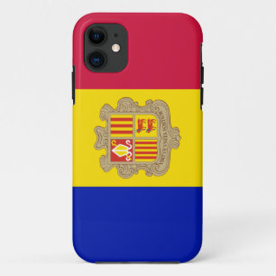 Capa Para iPhone 11 Bandeira patriótica de Andorra