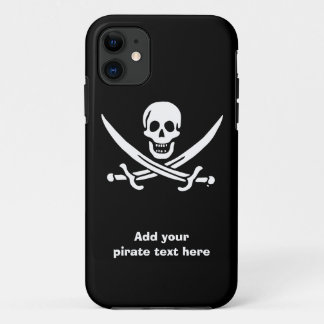 Capa Para iPhone 11 Bandeira pirata de Jolly roger