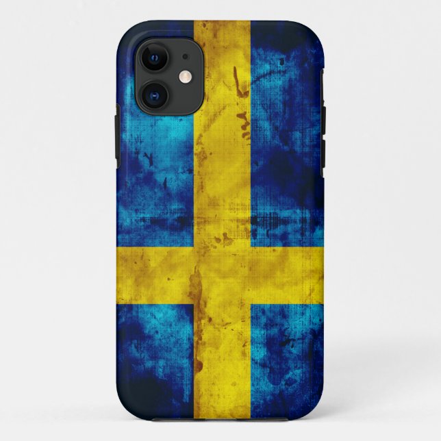 Capa Para iPhone 11 Bandeira sueco (Verso)