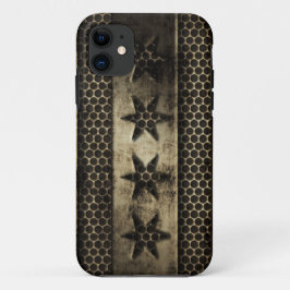 Capa Para iPhone 11 Bandeira suja de Chicago do metal