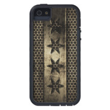 Bandeira suja de Chicago do metal