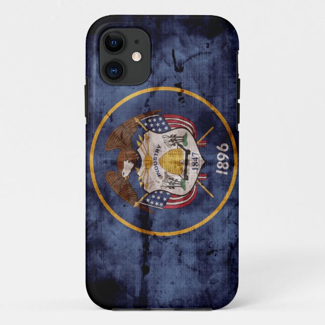 Capa Para iPhone 11 Bandeira velha de Utá; (Verso)