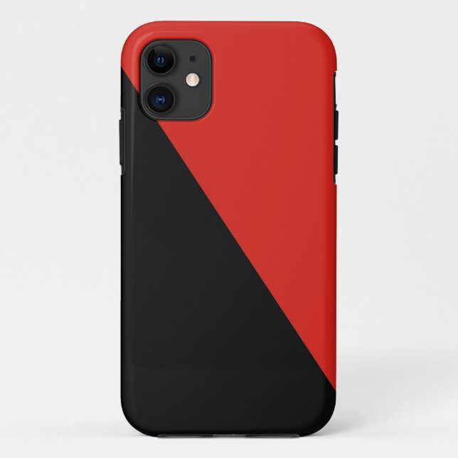 Capa Para iPhone 11 bandeira vermelha (Verso)