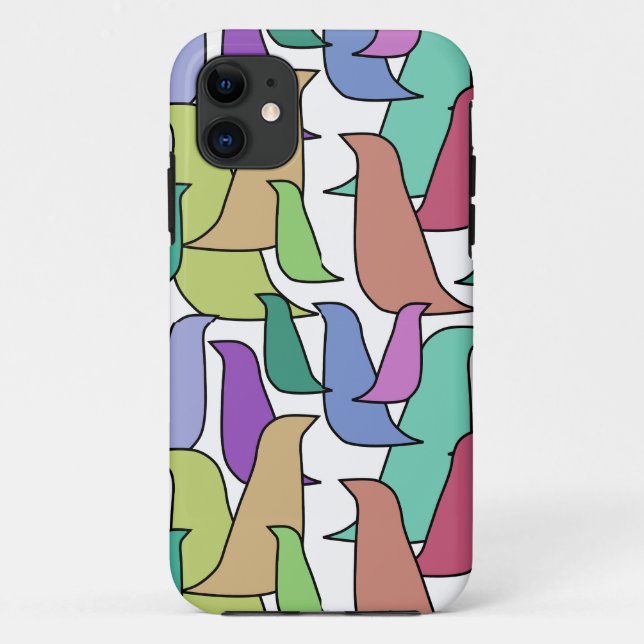 Capa Para iPhone 11 Bando de Aves (Verso)