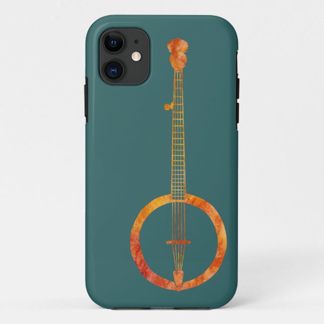 Capa Para iPhone 11 Banjo encarnado (Verso)