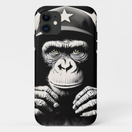 Capa Para iPhone 11 Banksy DJ Monkey Gorilla Chimp Art Impressão