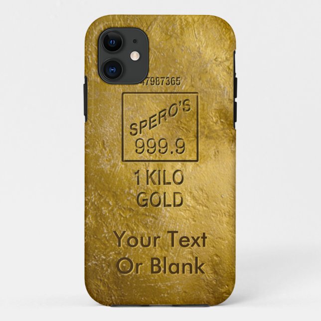 Capa Para iPhone 11 Bar Dourado (Verso)